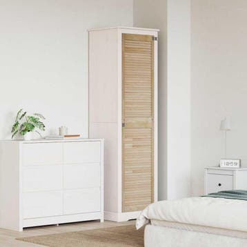 vidaXL Kastdeur Naturel 201 x 2,1 x 49,5 cm Massief, Doe-het-zelf en Bouw, Verzenden, Nieuw