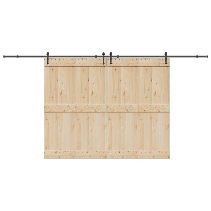 vidaXL Doos met onderdelen voor schuifdeur 427 cm staal, Doe-het-zelf en Bouw, Hang- en Sluitwerk, Nieuw, Verzenden