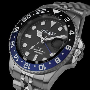 Ublast - Automatic Diver GMT - 20 ATM - UBDGMJ40BBU - Heren, Nieuw