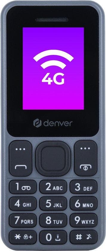 2dekans | Denver Senioren Mobiele Telefoon 4G - GSM -, Ophalen of Verzenden