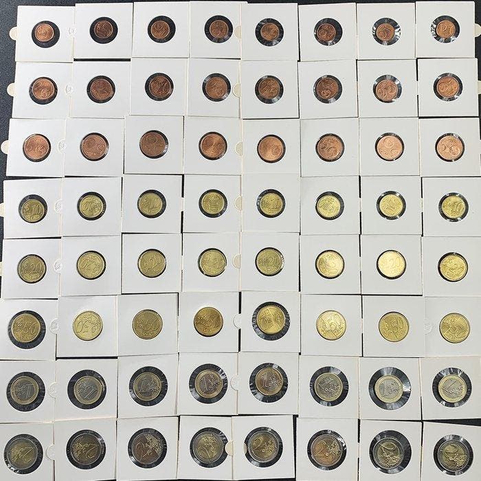 Europa. Series 1 Cent - 2 Euro 2016/2023 (8 series) (Zonder, Timbres & Monnaies, Monnaies | Europe | Monnaies non-euro