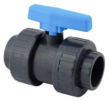 PVC 2 weg kogelkraan 50 mm, Ophalen of Verzenden, Nieuw