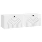 vidaXL Wandmontage TV-kast Hoogglans Wit 98 x 31 x 30 cm, Verzenden, Nieuw