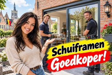 SCHUIFRAMEN PRIJZEN DEZE MAAND VEEL (max 49%) GOEDKOPER !, Doe-het-zelf en Bouw, Nieuw