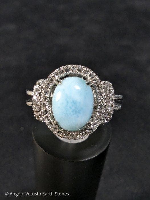 3,59 g - Époustouflante bague en argent sterling 925, avec, Verzamelen, Mineralen en Fossielen