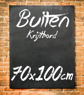 Krijtbord Buiten 70x100 cm Zonder Ophangsysteem, Verzenden, Nieuw