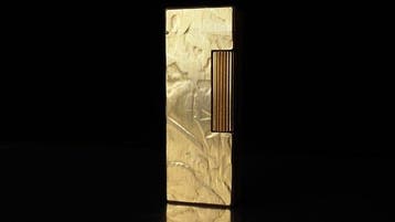 Dunill - Silk Moire Pattern Rollagas Lighter - Aansteker -, Nieuw