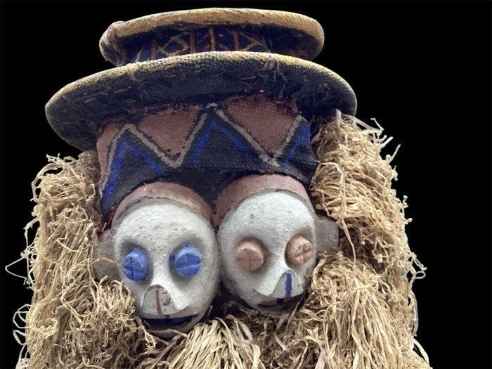 Masque - yaka - DR Congo (Zonder minimumprijs), Antiquités & Art, Art | Art non-occidental