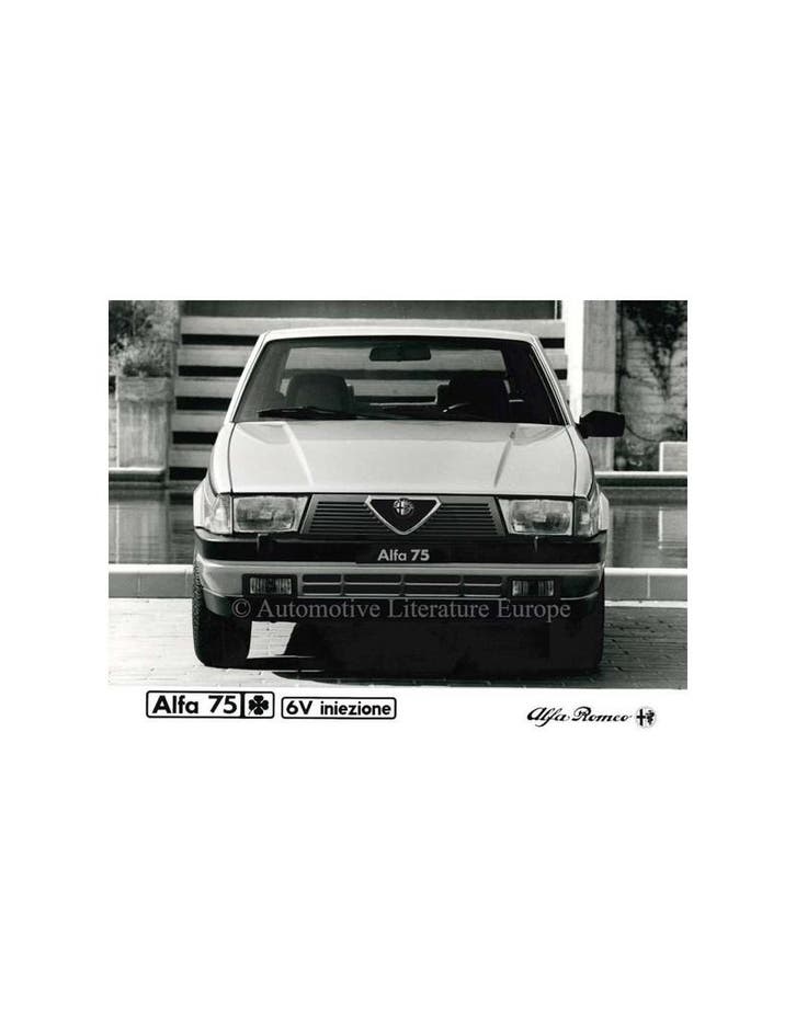 1987 ALFA ROMEO 75 QV V6 INIEZIONE PERSFOTO, Livres, Autos | Brochures & Magazines