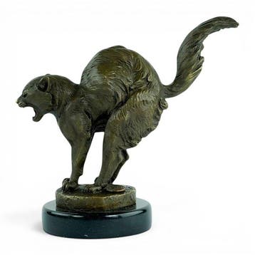 Charles Paillet (1871-1937) - after - sculptuur, Chat