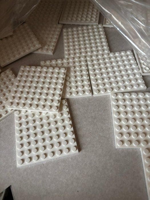 Lego Stenen - Lego 8x8 witte platen 50 stuks, Enfants & Bébés, Jouets | Duplo & Lego