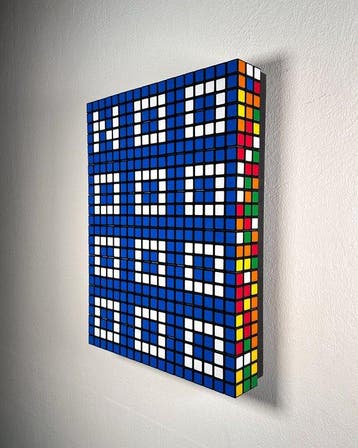 Giovanni Contardi - Rubiks Cube Mosaic - Numbness