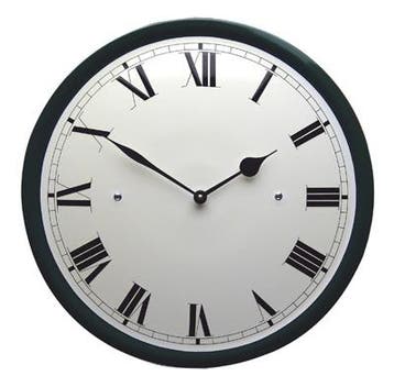 Emaille klok crème met groene rand, Verzamelen, Verzenden, Nieuw