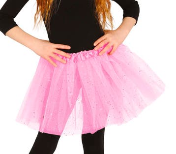 Roze Tutu Glitter 30cm, Verzenden