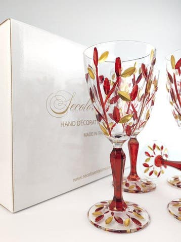 Secoloventesimo - Kelk (6) - Leaves red n golden chalice -