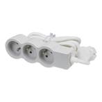 Legrand Standaardstopcontact 3x2P met 3m kabel Wit-Grijs, Verzenden, Nieuw