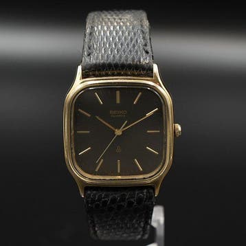 Seiko - Quartz Vintage Tonneau / Cushion Case - Zonder