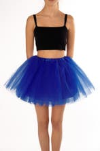 KIMU® Tutu Konings Blauw Tule Rokje XL XXL 3XL Donkerblauwe, Ophalen of Verzenden, Nieuw