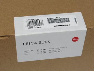 Leica SL3-S Mirrorless Digital Camera Body - Factory Sealed