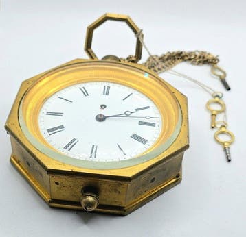 Cuyn ... STRASBOUG No. 2053 - Spindel Kutschenuhr - Quarter