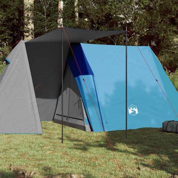 vidaXL Tent 3-persoons waterdicht blauw, Caravans en Kamperen, Verzenden, Nieuw