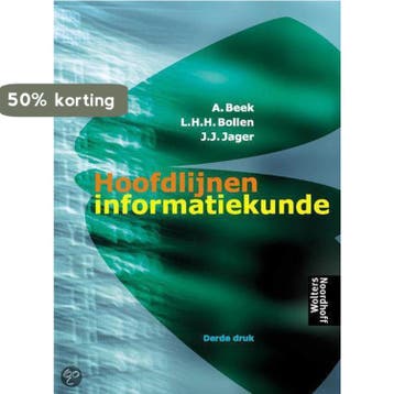 HOOFDLIJNEN INFORMATIEKUNDE DR 3 9789001066338 A. Beek, Verzenden, Zo goed als nieuw, A. Beek