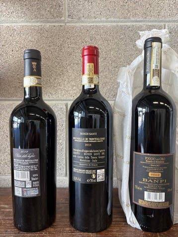 2019 Pian delle Vigne, 2018 Biondi-Santi, 2013 Poggio, Nieuw
