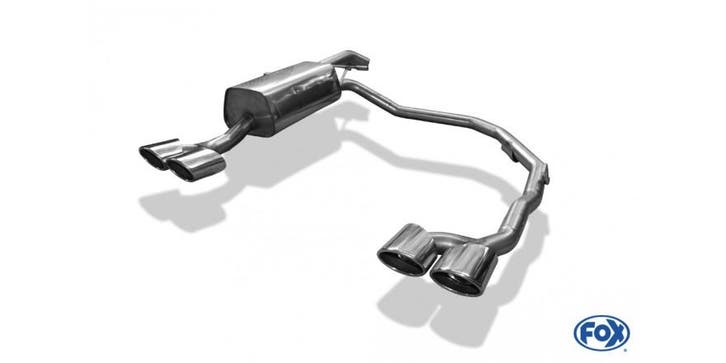 FOX Citroen C4 - B7 einddemper uitgang rechts/links - 2x106x, Autos : Pièces & Accessoires, Systèmes d'échappement, Envoi