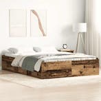 vidaXL Bedframe zonder matras bewerkt 140x190 cm bewerkt, Verzenden