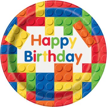 Lego Borden Happy Birthday 23cm 8st, Verzenden, Nieuw