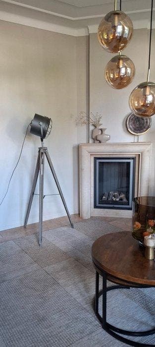 Statief tafellamp - Hout, Metaal - Zonder lichtbron E27, Antiquités & Art, Art | Objets design