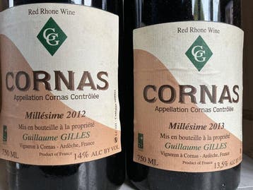 Domaine Guillaume GILLES 2012 - 2013 - Cornas - 2 Fles (0,75, Collections