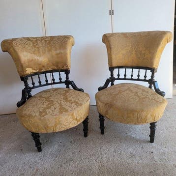 Fauteuil - Hout - Edwardiaanse fauteuils