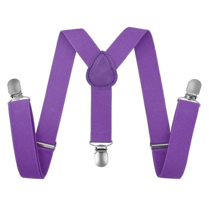 Fako Fashion - Kinder Bretels - Effen - 65cm - Lichtpaars, Kinderen en Baby's, Kinderkleding | Overige, Verzenden