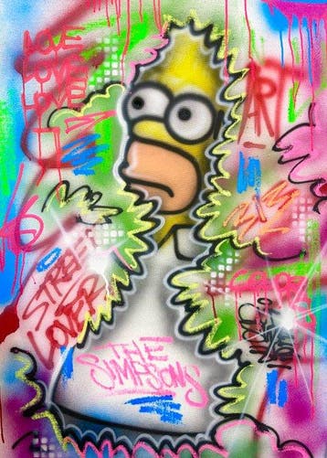 Outside313 - Abstract Homer Simpson Hedge