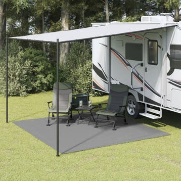 vidaXL Tenttapijt 3x3 m antracietkleurig, Verzenden, Nieuw