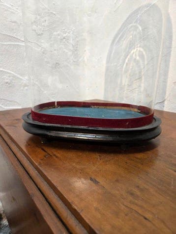Globe - !!! - ANTIEKE GLAZEN OVALE STOLP - 1921-1950 - MOOIE
