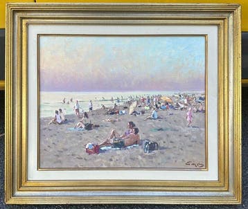 Niek van der Plas (1954) - Strandgezicht