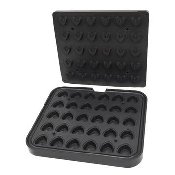 Tartelette Vorm Hart | Binnenmaat 35x28 mm | Buitenmaat, Verzenden, Nieuw in verpakking