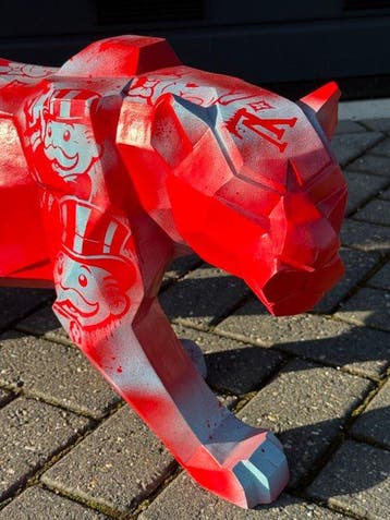 Daluxe Art - 1999 • XXL Monopoly Panther – 80 cm