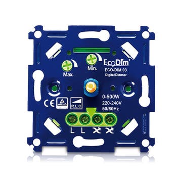 LED - dimmer - universeel - 0-500w - | - fase - aan- - en -, Verzenden