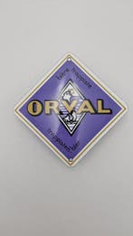 ORVAL Panneau émaillé bière trappiste belge - Plaque