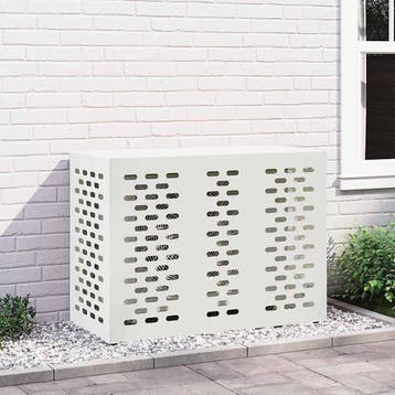 vidaXL Air Conditioner Hoes Wit 110 x 50 x 80 cm Staal, Verzenden, Nieuw