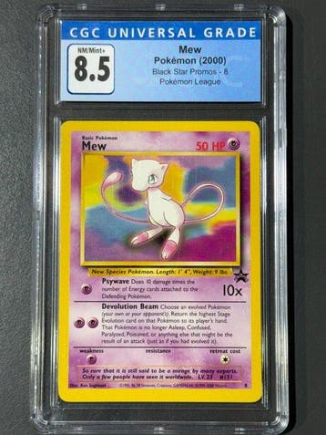 Pokémon - 1 Graded card - Mew, Black Star Promos (2000) -