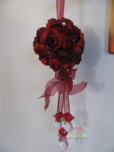 Bloemenbal Pomander RoseBall Bruidsmeisje Rood, Hobby en Vrije tijd, Knutselen, Nieuw