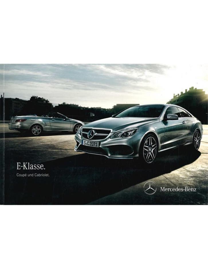 2014 MERCEDES BENZ E-KLASSE BROCHURE DUITS, Livres, Autos | Brochures & Magazines