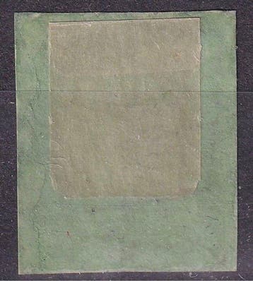 Frankrijk 1849 - Yvt 2 - brede vier marges - 15c vert grill
