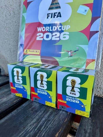 2026 Panini FIFA World Cup Stickers – 3 Boxes + Limited, Verzamelen, Nieuw