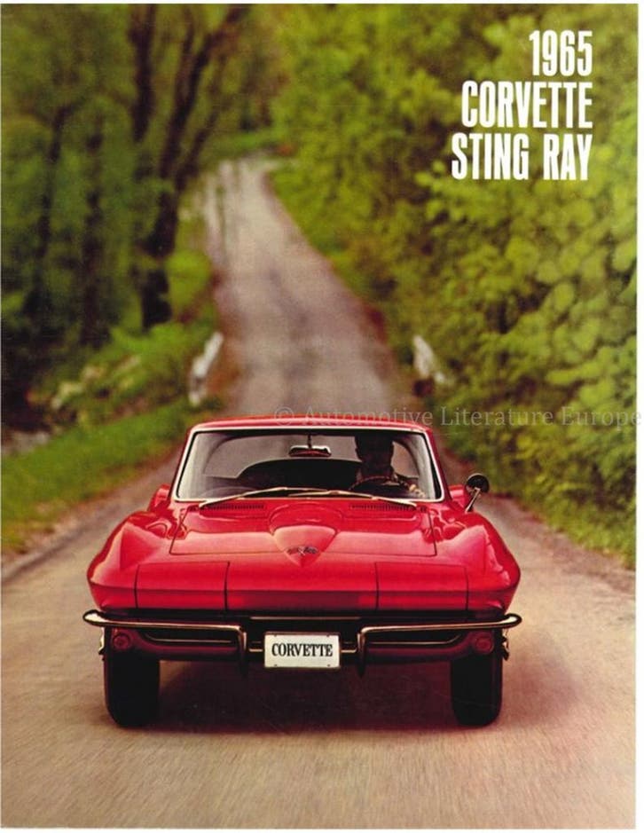 1965 CHEVROLET CORVETTE BROCHURE ENGELS (USA), Boeken, Auto's | Folders en Tijdschriften