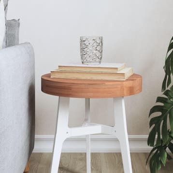 vidaXL Tafelblad rond Ø30x4 cm massief beukenhout, Verzenden, Nieuw